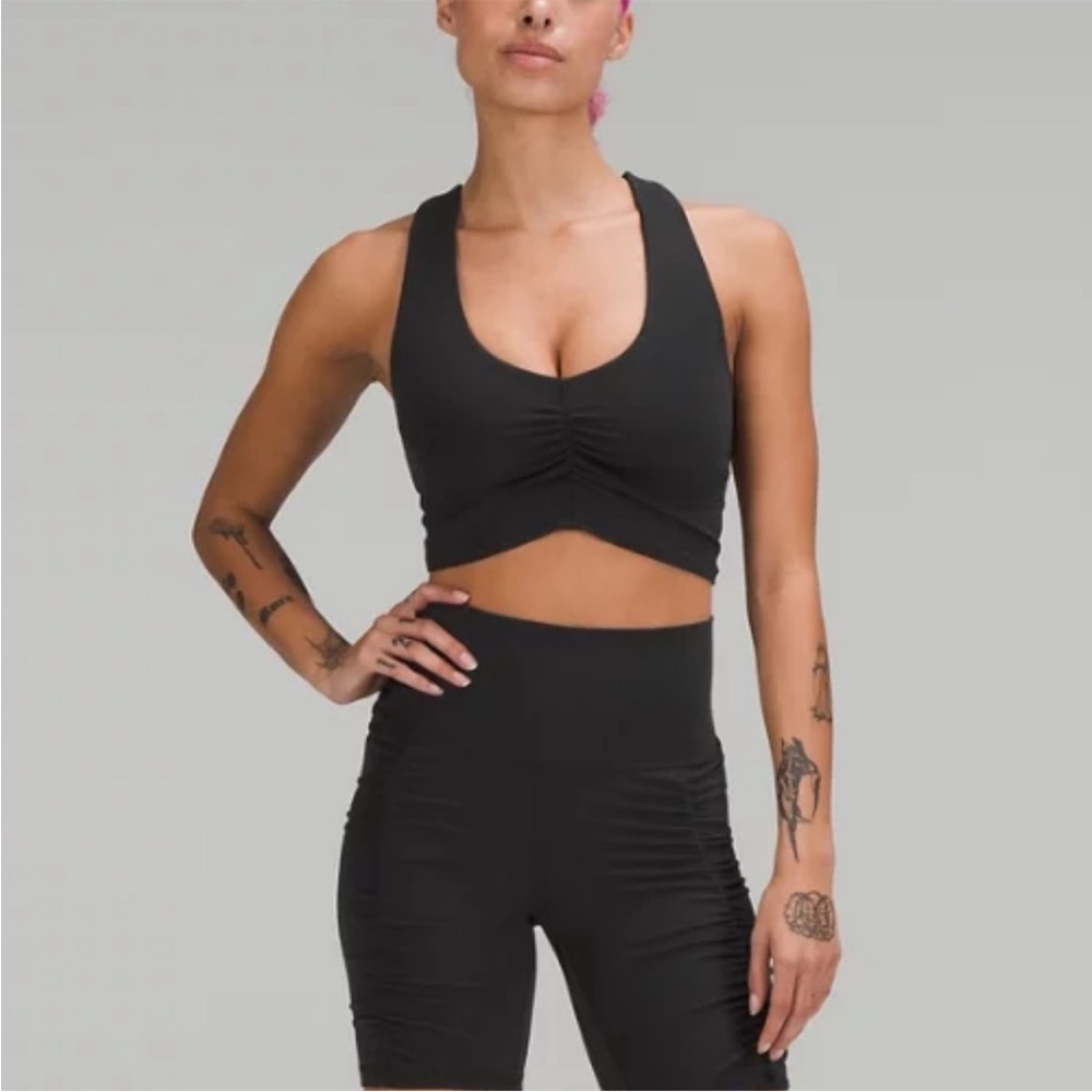 NWT Lululemon ruched nulu longline yoga bra